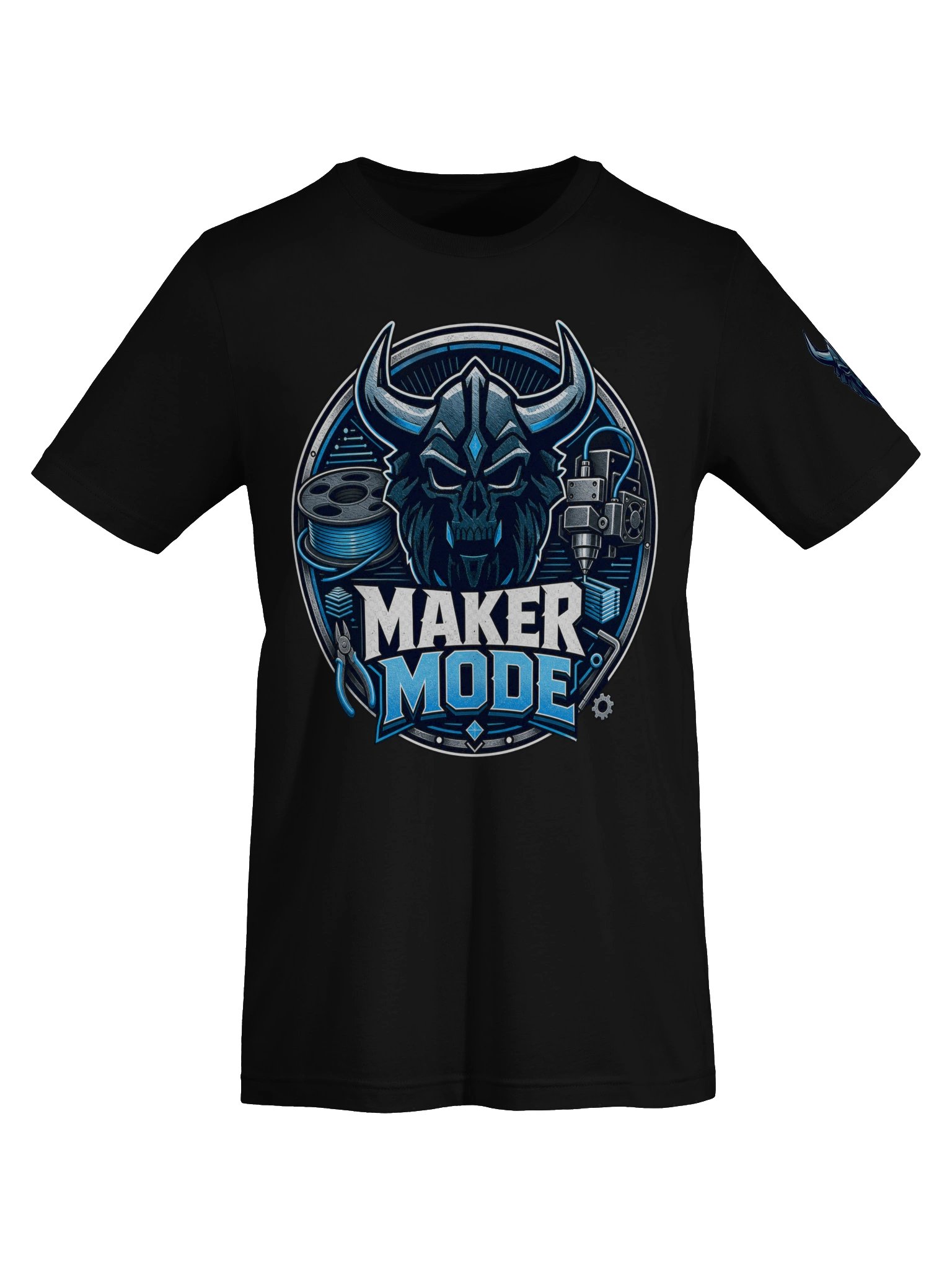 MAKER MODE Horned-Skull Badge Tee product image (7)