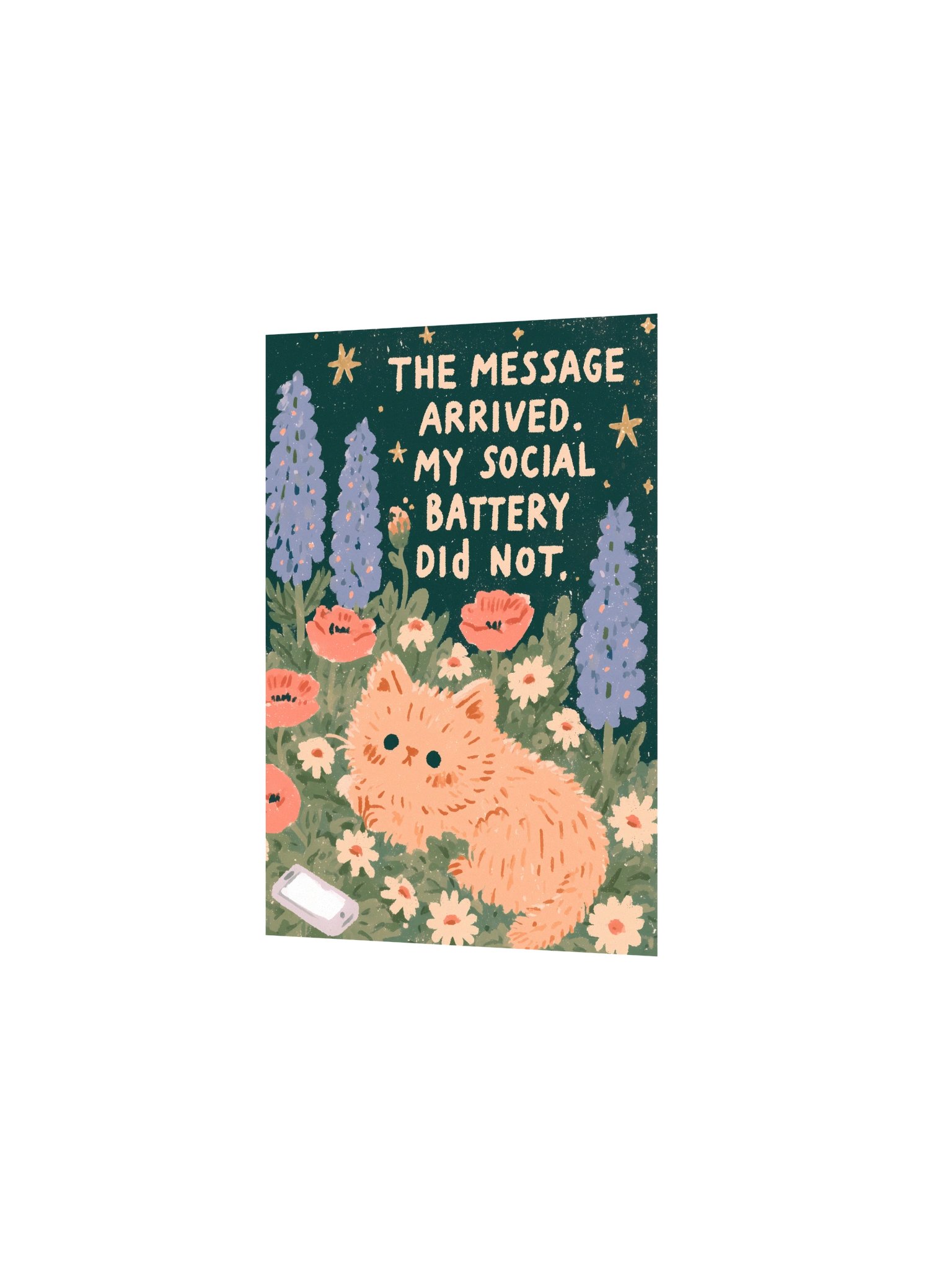 Social Battery Cat Garden Poster product image (11)