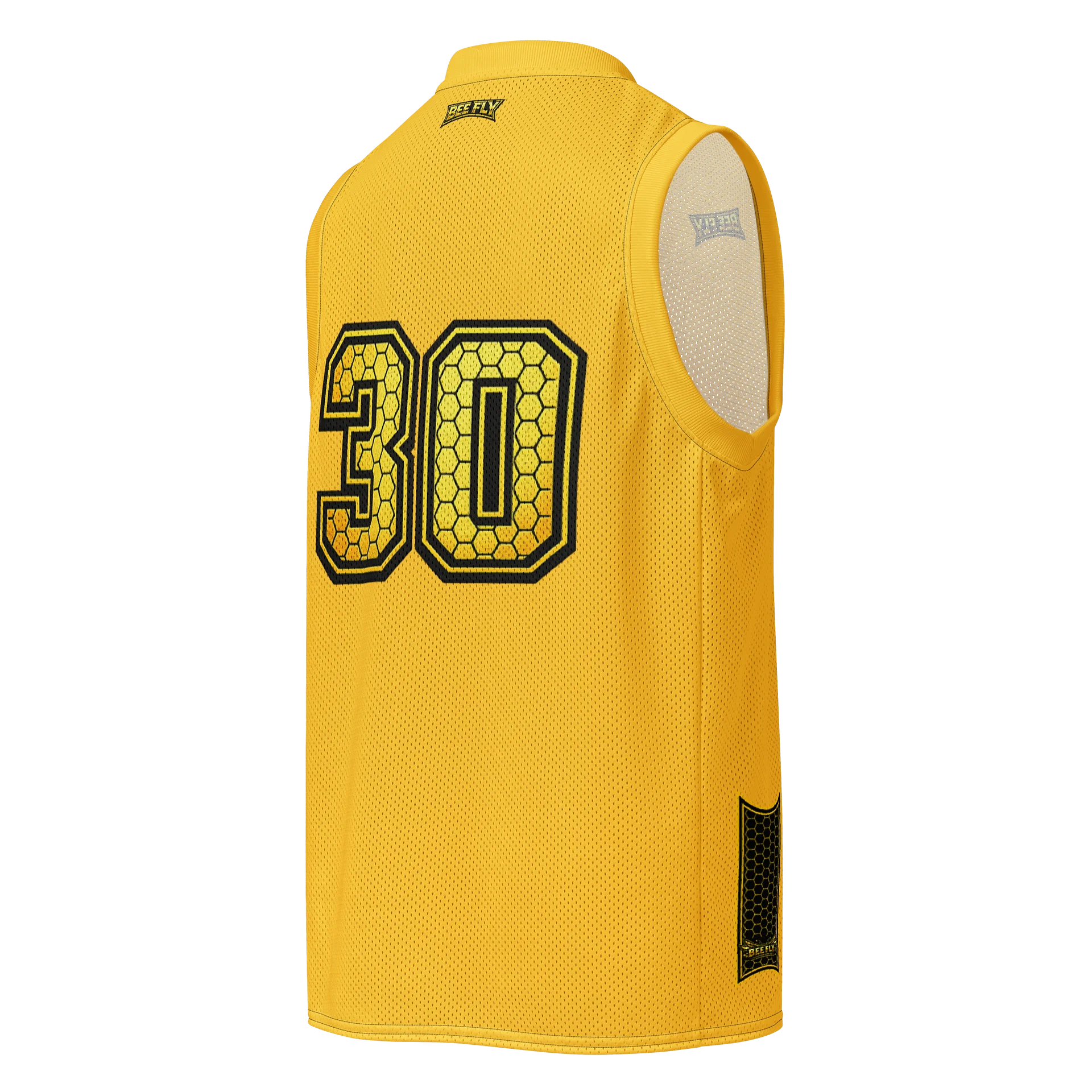 BEE BALLERS™ Bee Fly Yellow Mesh Basketball Jersey product image (2)