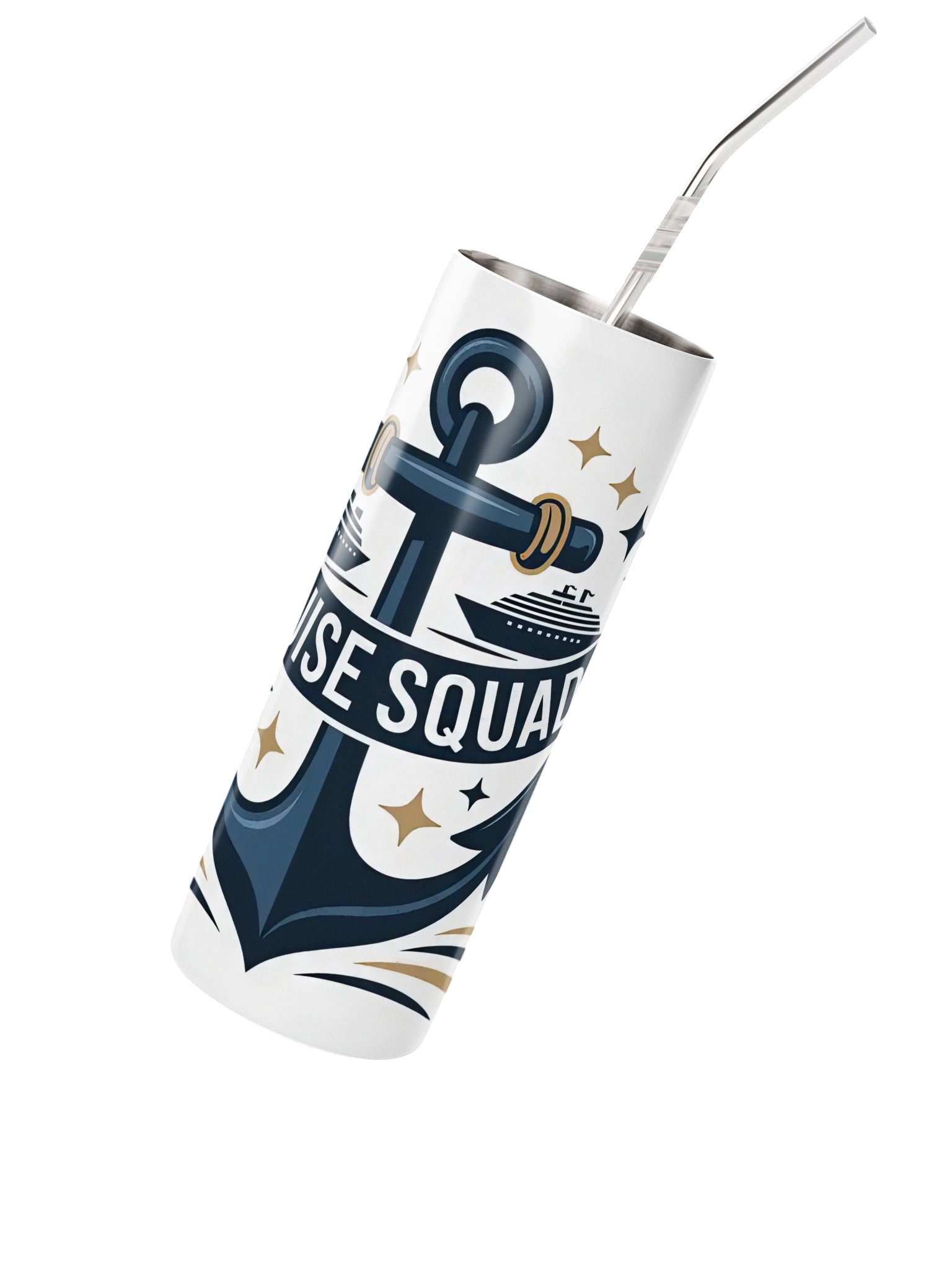 Cruise Squad Stainless Steel Tumbler | Cruise Group Vacation Cup product image (2)