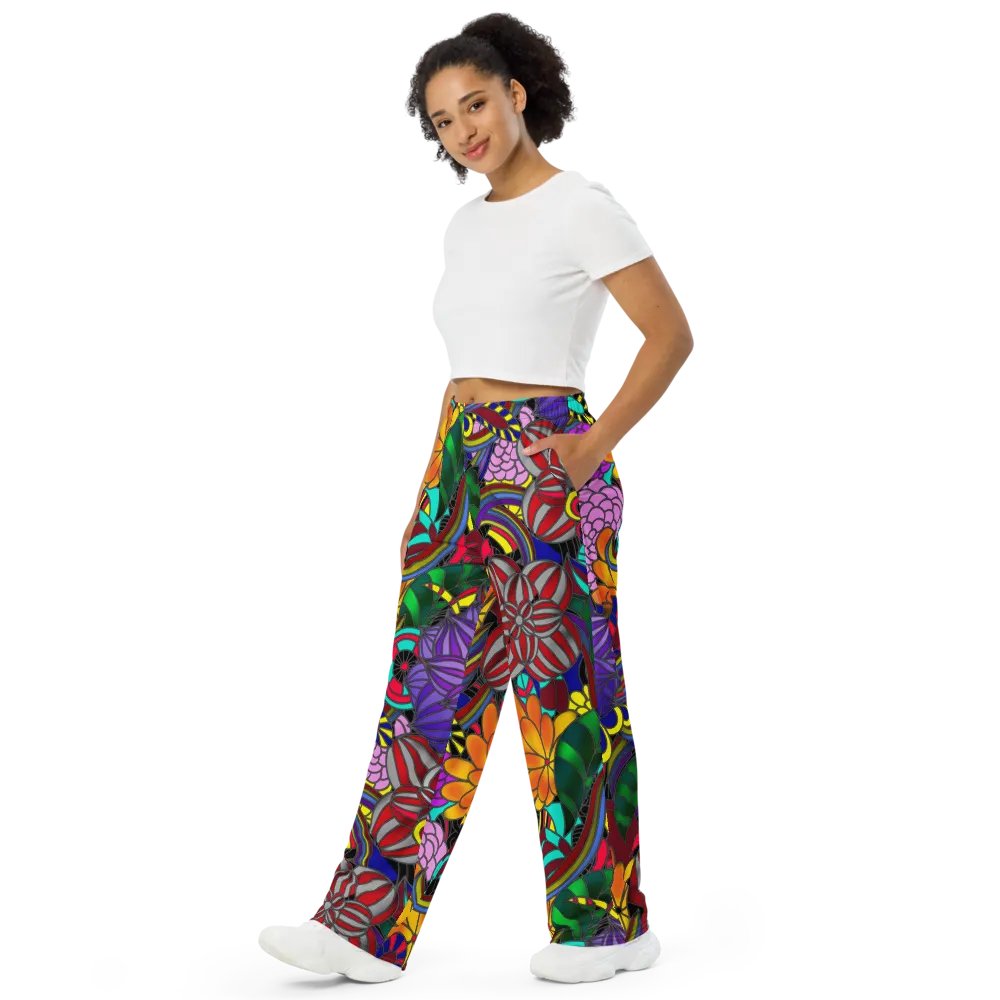 Flowers and Rainbows Wideleg Pants product image (4)