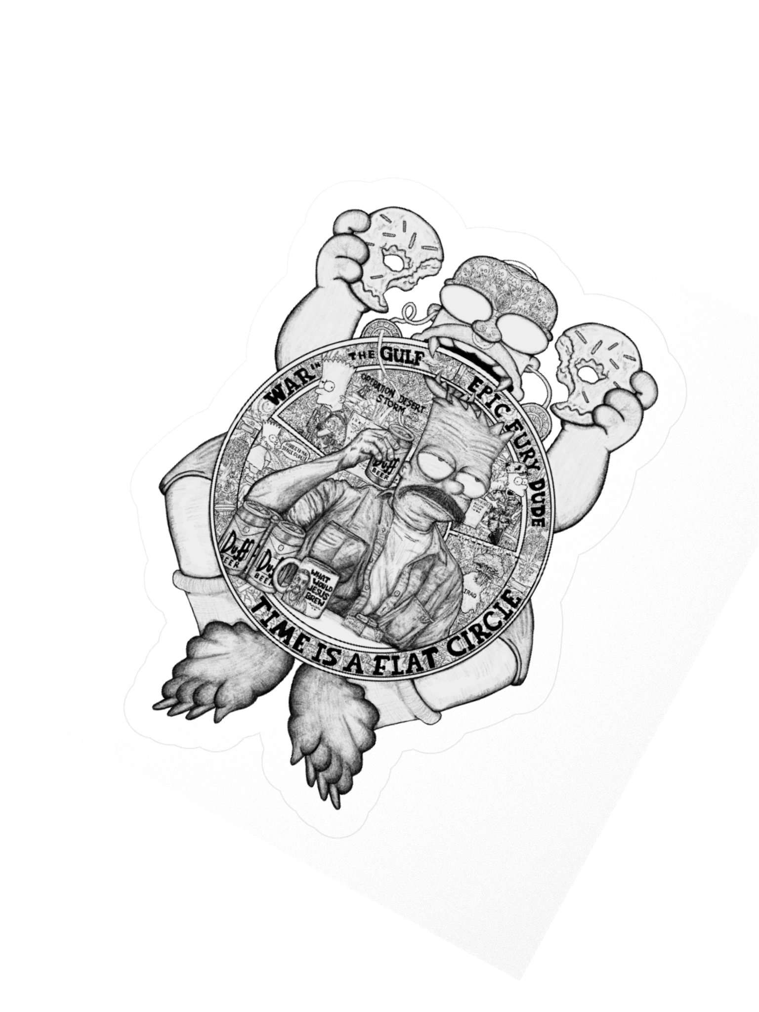It's Samsara! B/W Sticker product image (5)