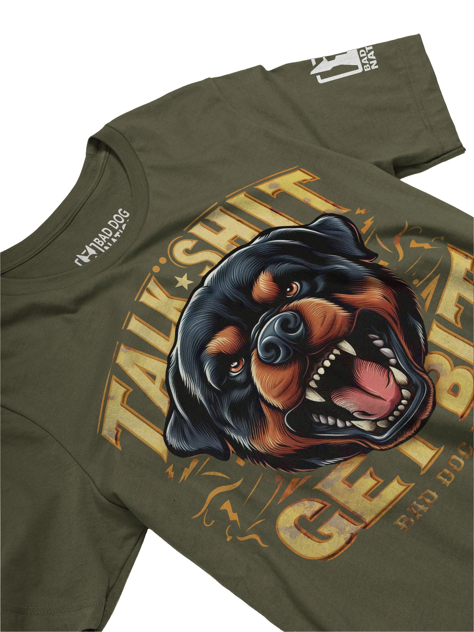 Rottweiler - Talk Sh#t Get Bit - PREMIUM ADULT UNISEX T-SHIRT product image (2)