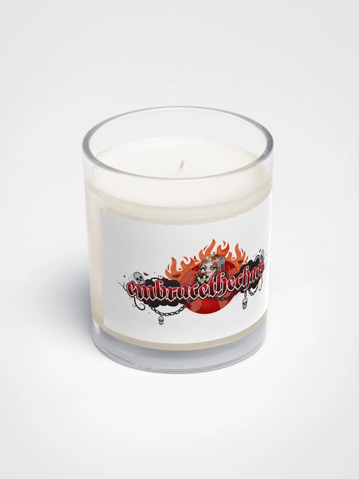 Chaos Soy Wax Candle In A Clear Glass Jar product image (2)