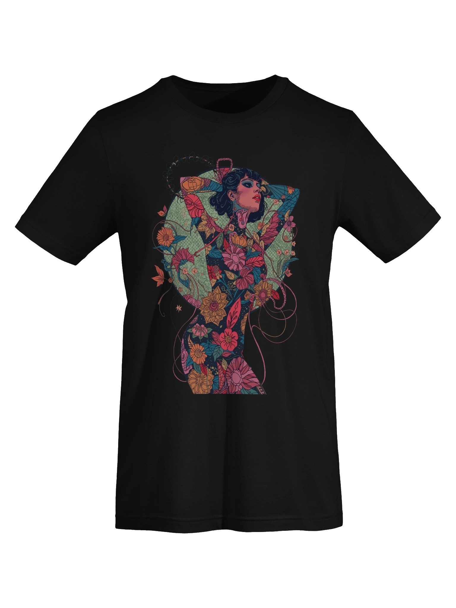 Floral Female Silhouette Supersoft Tee product image (4)