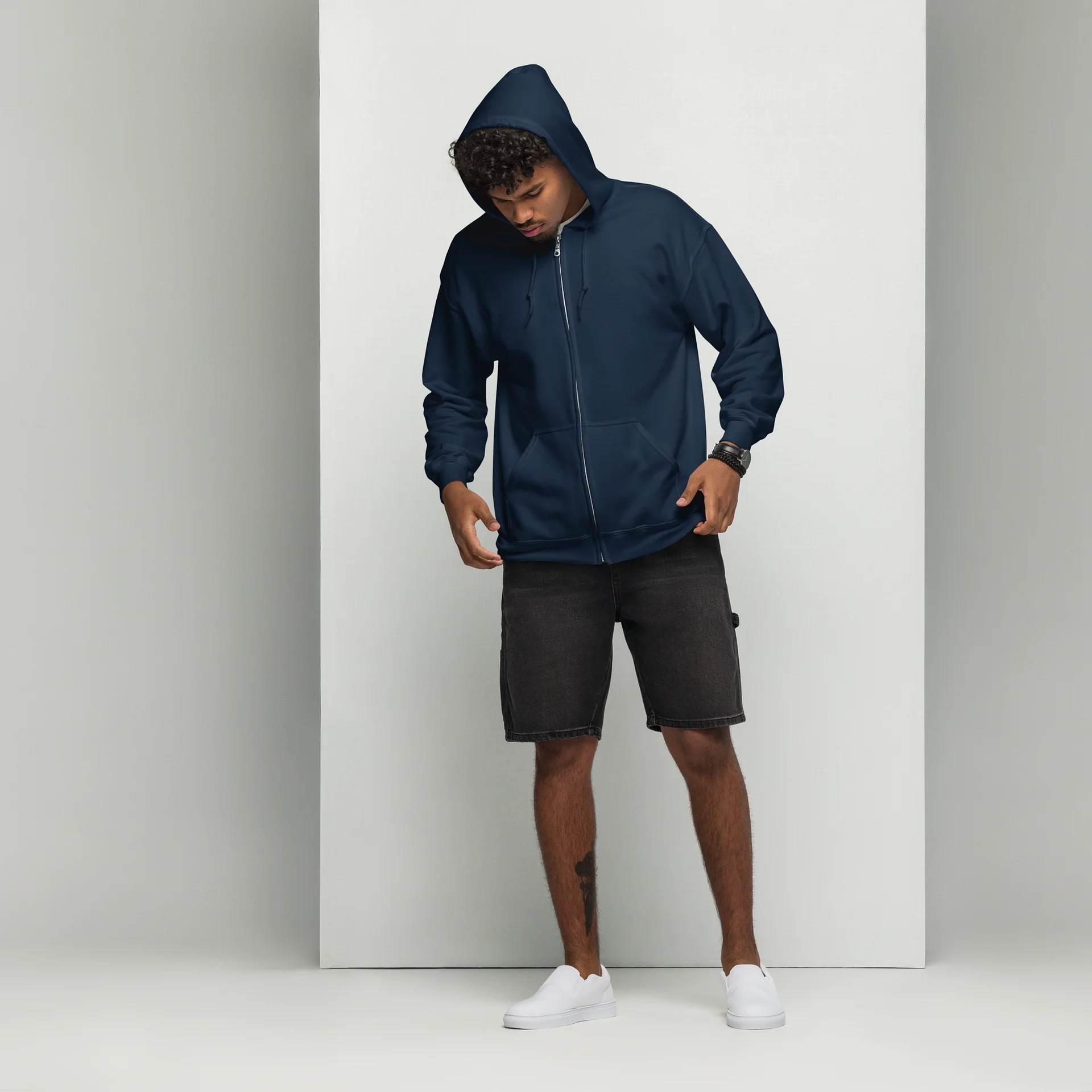 Adult Joyous Peony Zip Hoodie product image (21)