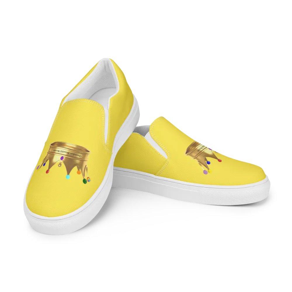 Queendom Beautiful Women Crown Canvas Shoes /Yellow (TM) product image (3)