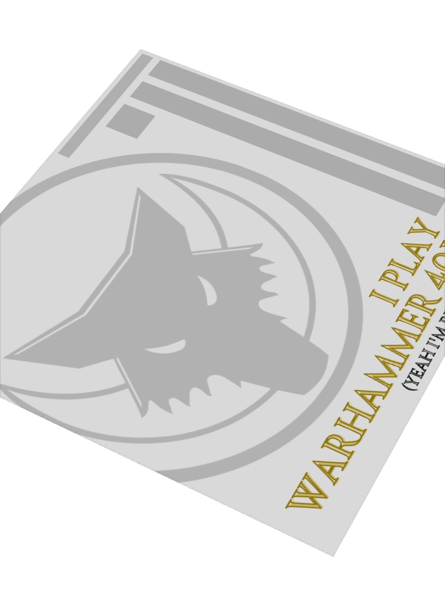 I Play Warhammer 40K Square Sticker product image (3)