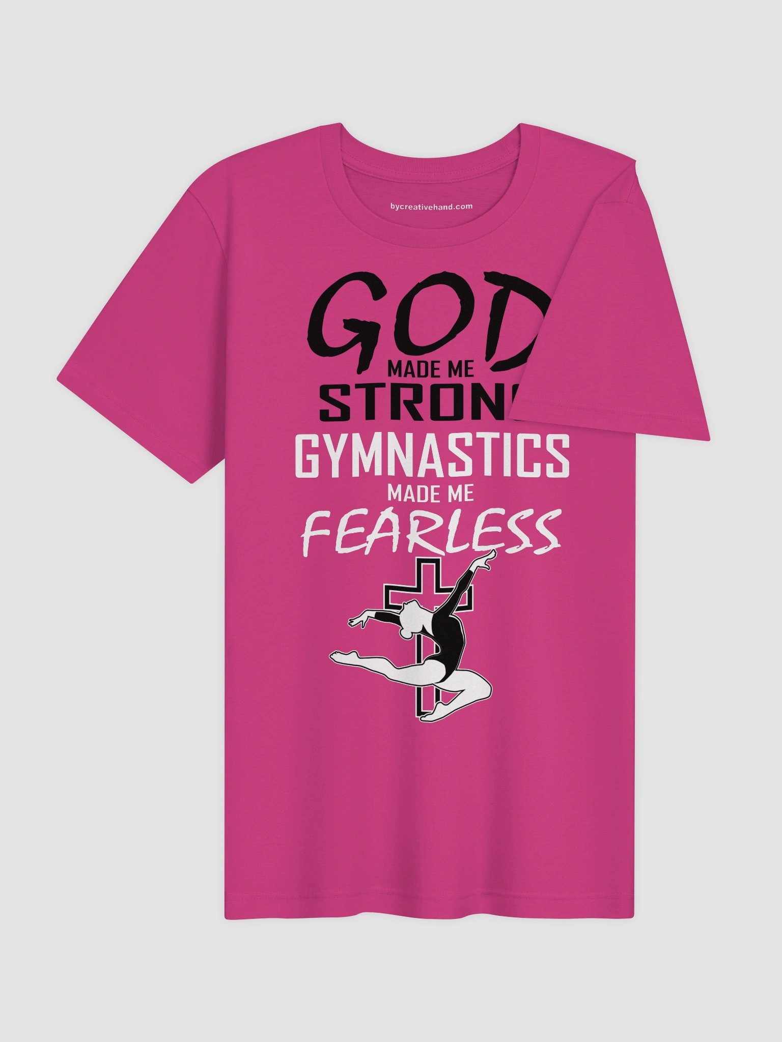 God Made Me Strong - Gymnastics Fearless T-Shirt product image (4)