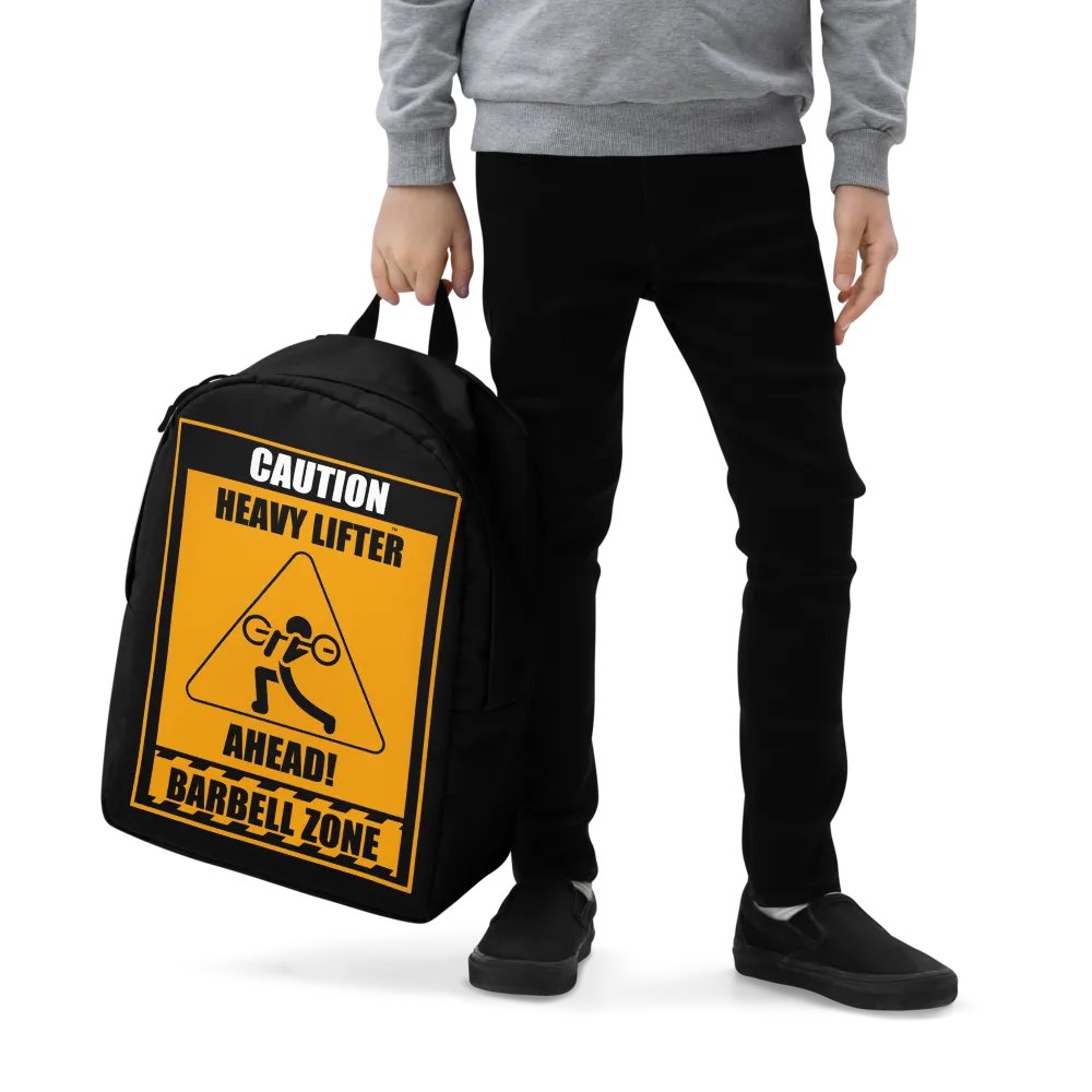 Caution Heavy Lifter Ahead Barbell Zone Backpack product image (6)