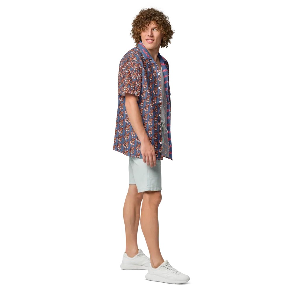 Mullet Fox All Over Print Hawaiian Tee - July 4th product image (3)