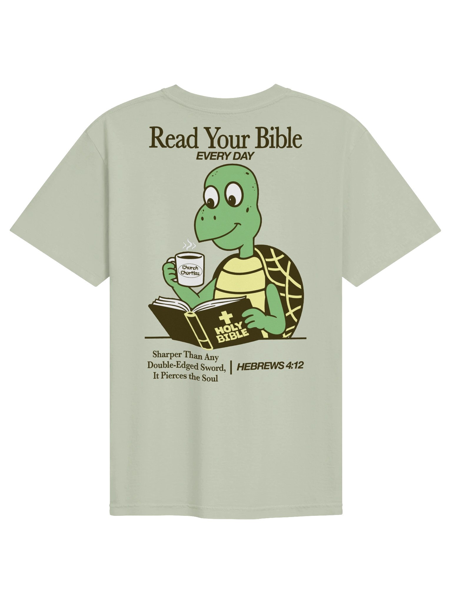 Read Your Bible Tee - Light Green product image (2)