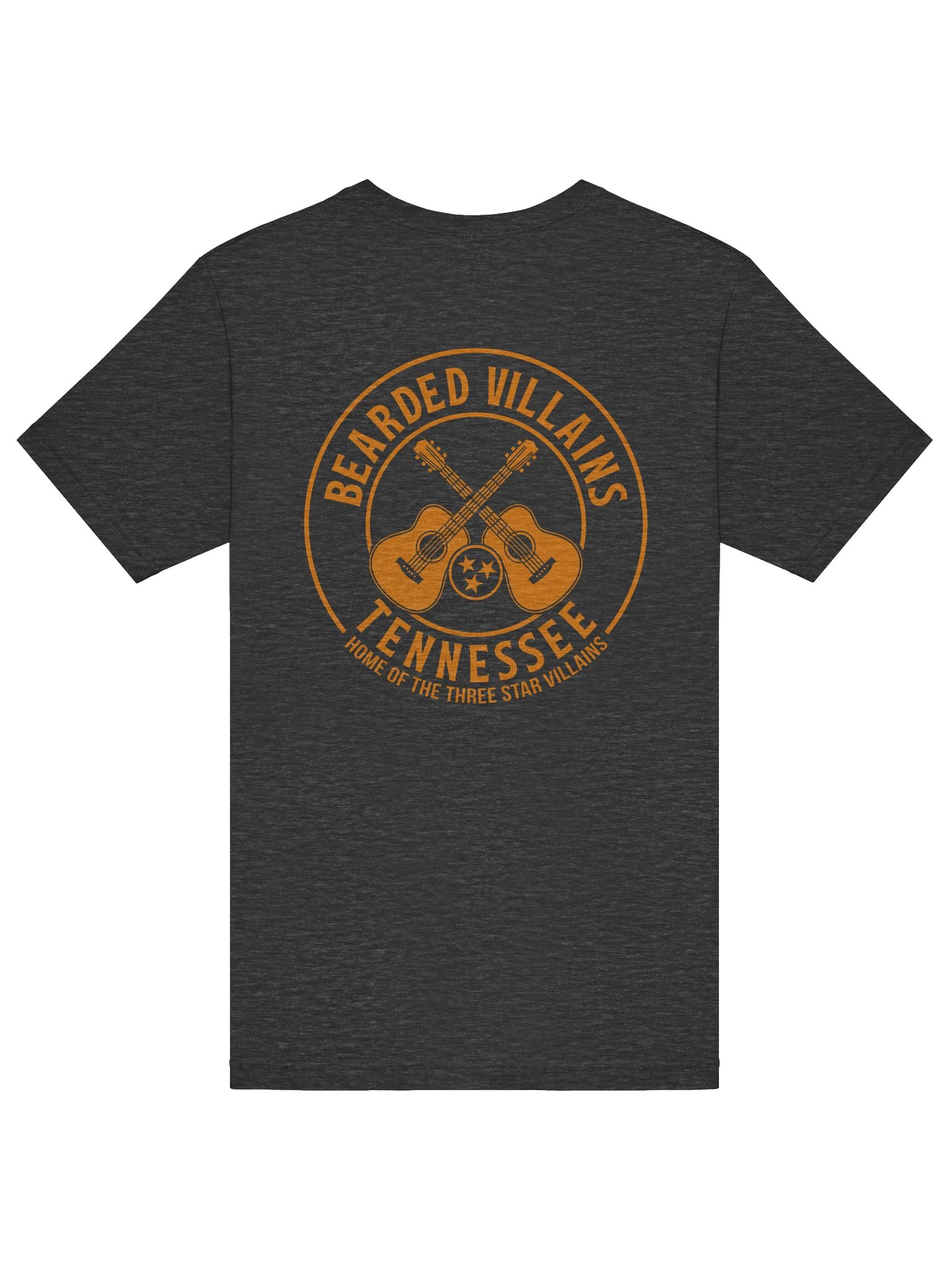 BIG-n-TALL | TSV Bearded Villains Tennessee Bella+Canvas Unisex T-Shirt | Vols Orange Guitar Logo | Comfortable Premium Fit for Brotherhood & Pride product image (17)