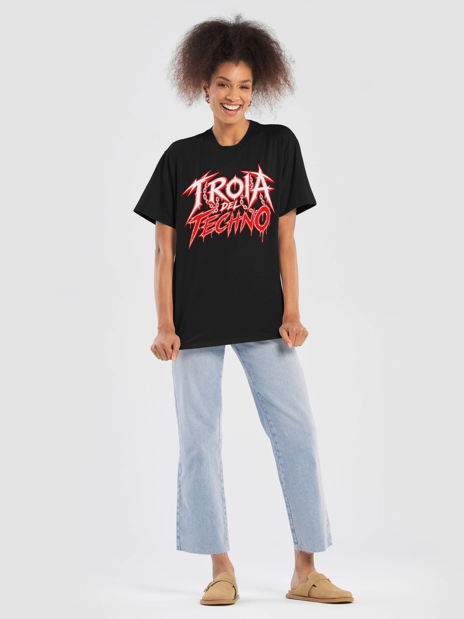 troiadeltechno white logo t-shirt product image (14)