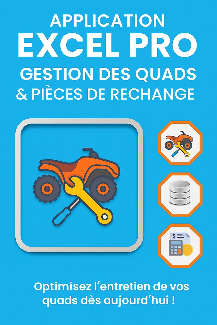 Application Excel Pro – Gestion Complète des Quads & Pièces de Rechange product image (1)