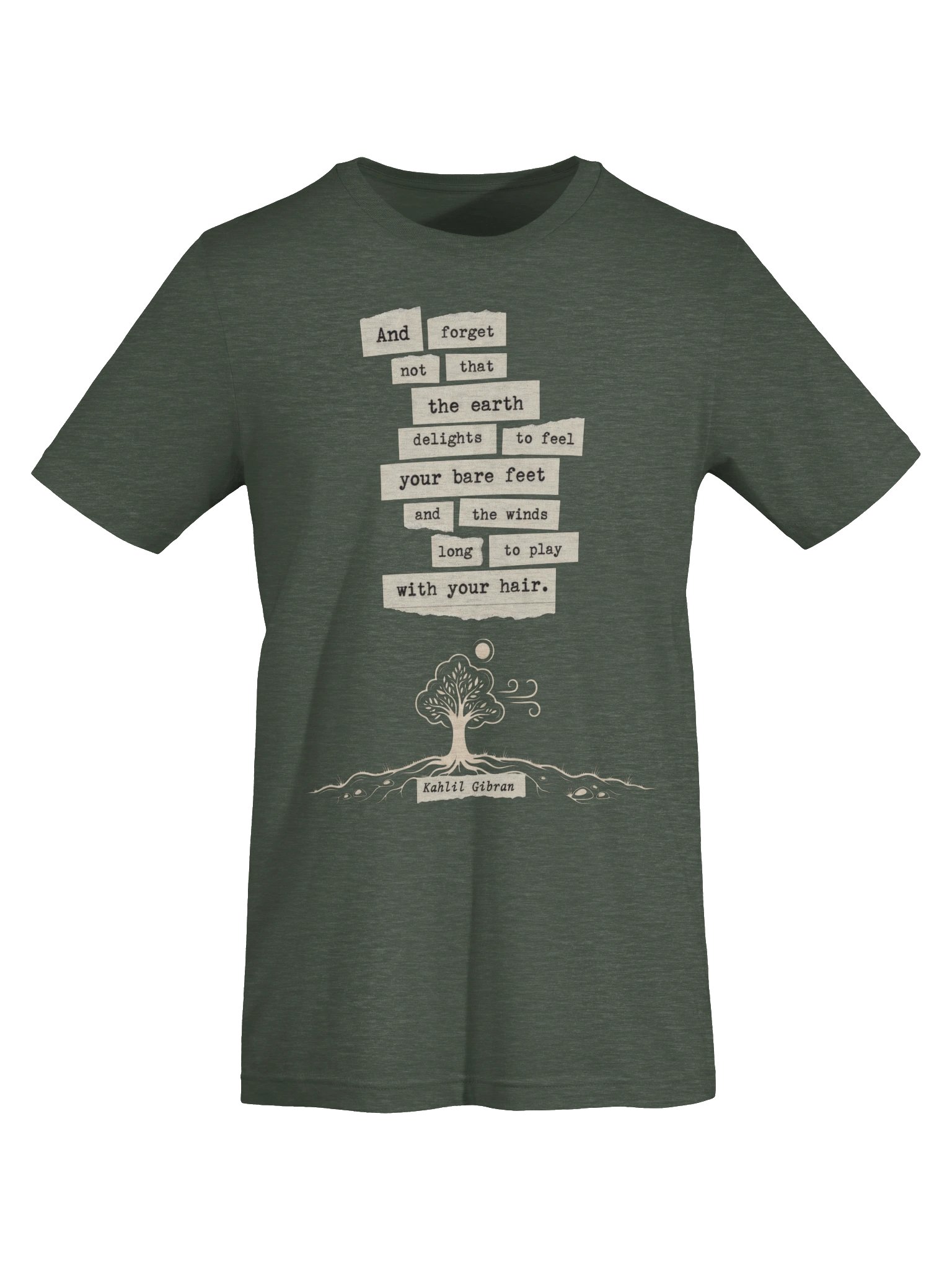 Kahlil Gibran Quote Shirt, Nature Lover Tree Graphic Tee product image (6)