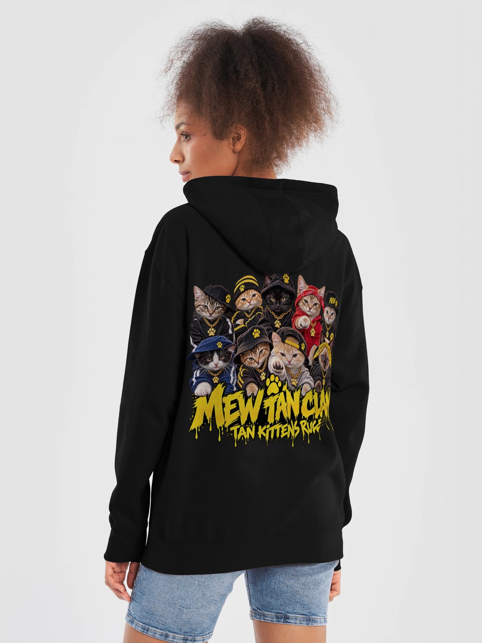 Mew Tan Clan™ – Tan Kittens Rule Crew Hoodie product image (78)