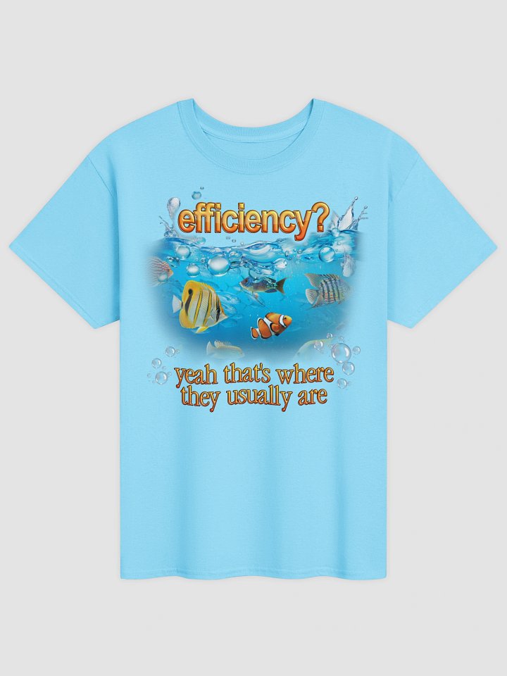 Efficiency Fish Pun T-shirt product image (5)