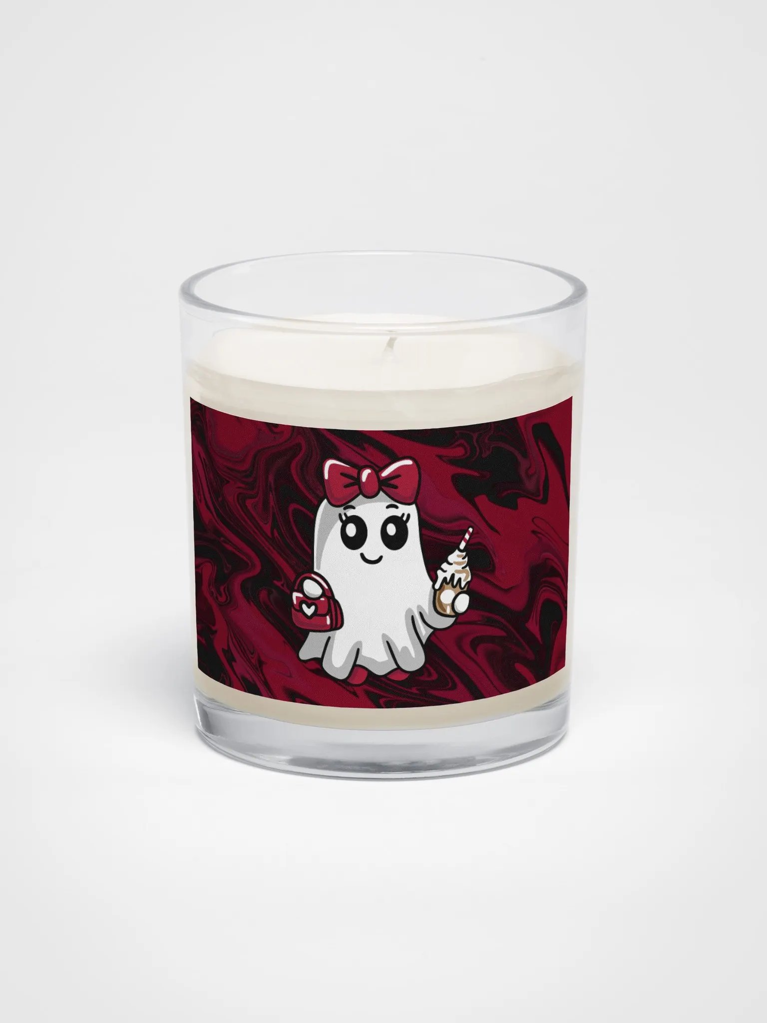 Stylish Ghost Soy Wax Glass Jar Candle product image (1)