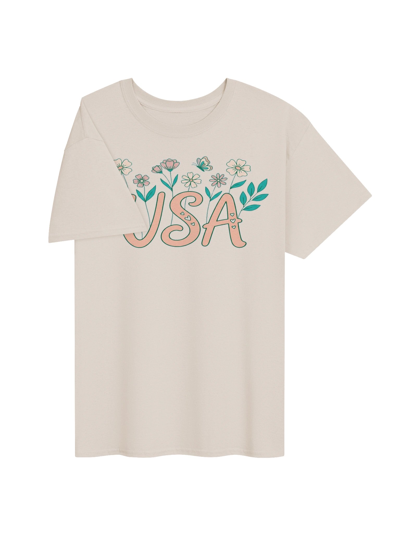 Floral USA Patriot Graphic Tee product image (15)