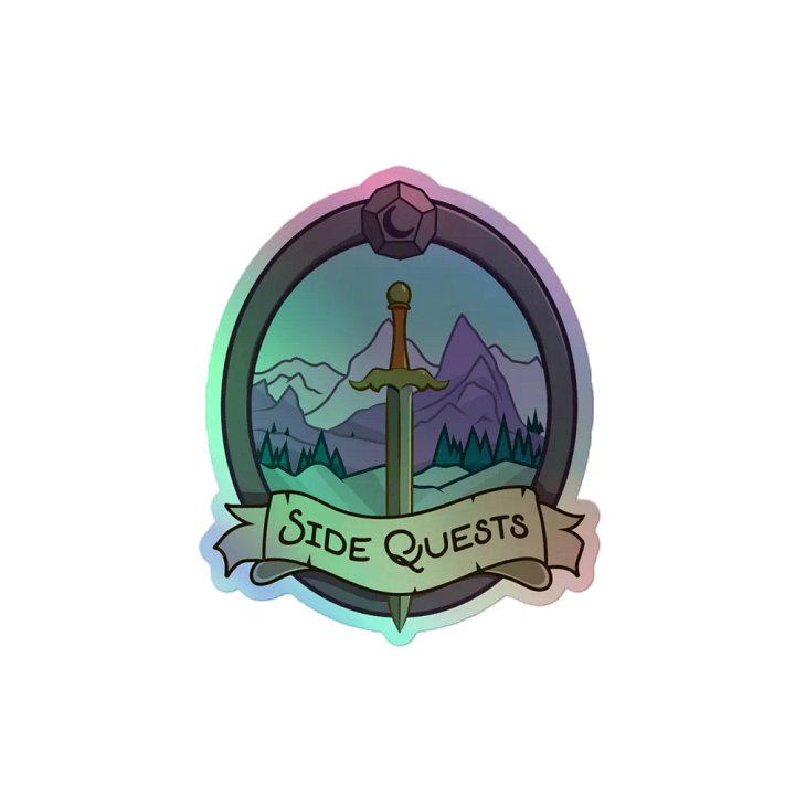Side Quests Holographic Sticker product image (2)