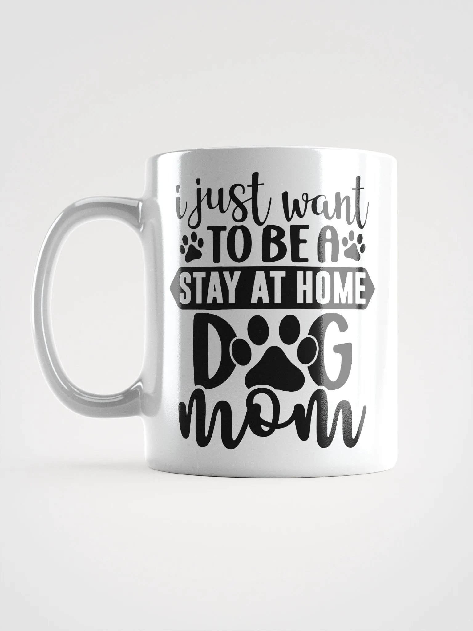 Stay at Home Dog Mom Glossy Mug product image (18)
