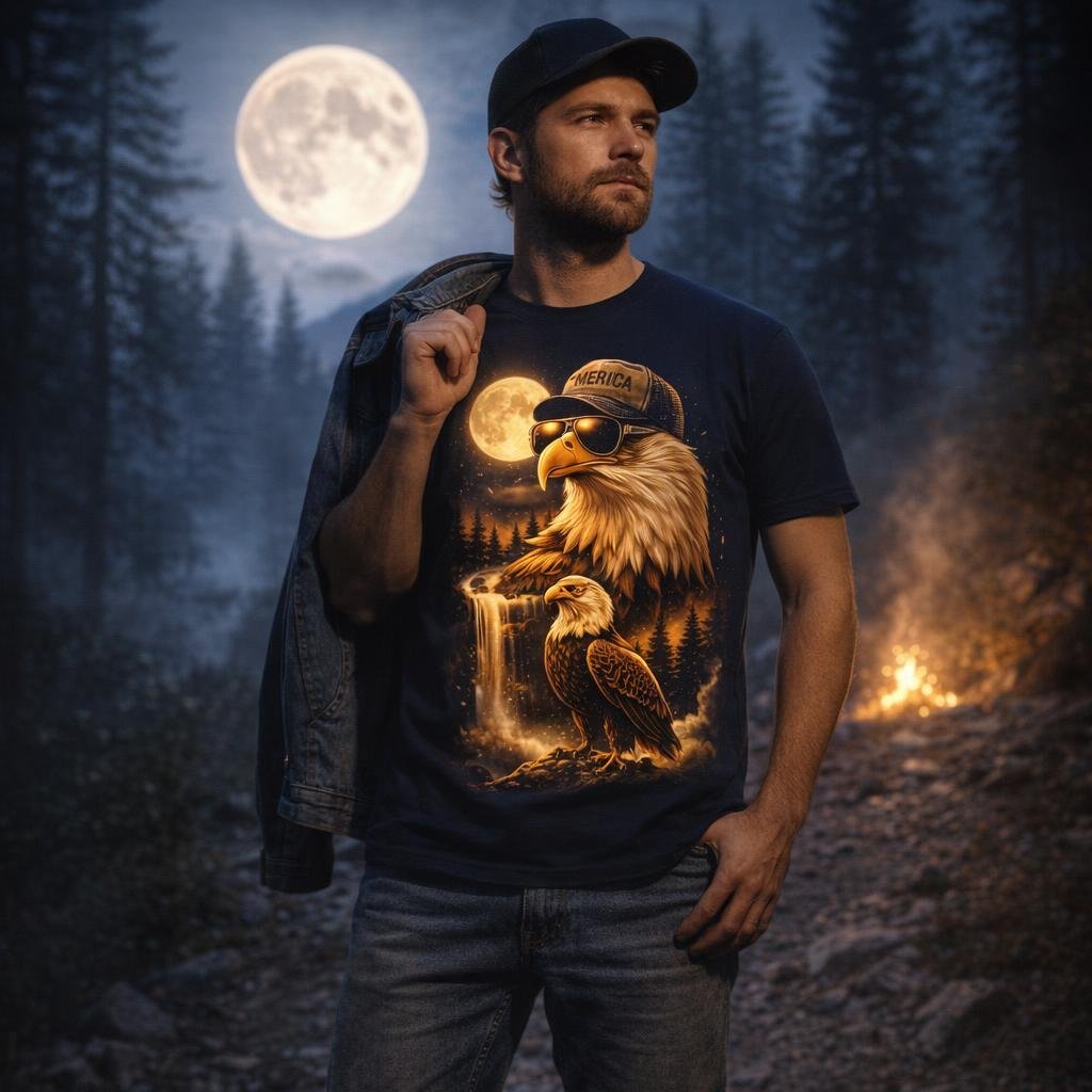 Artemis II Moon Mission T-Shirt – 250 Years America Tee, Patriotic Space Graphic Shirt product image (5)