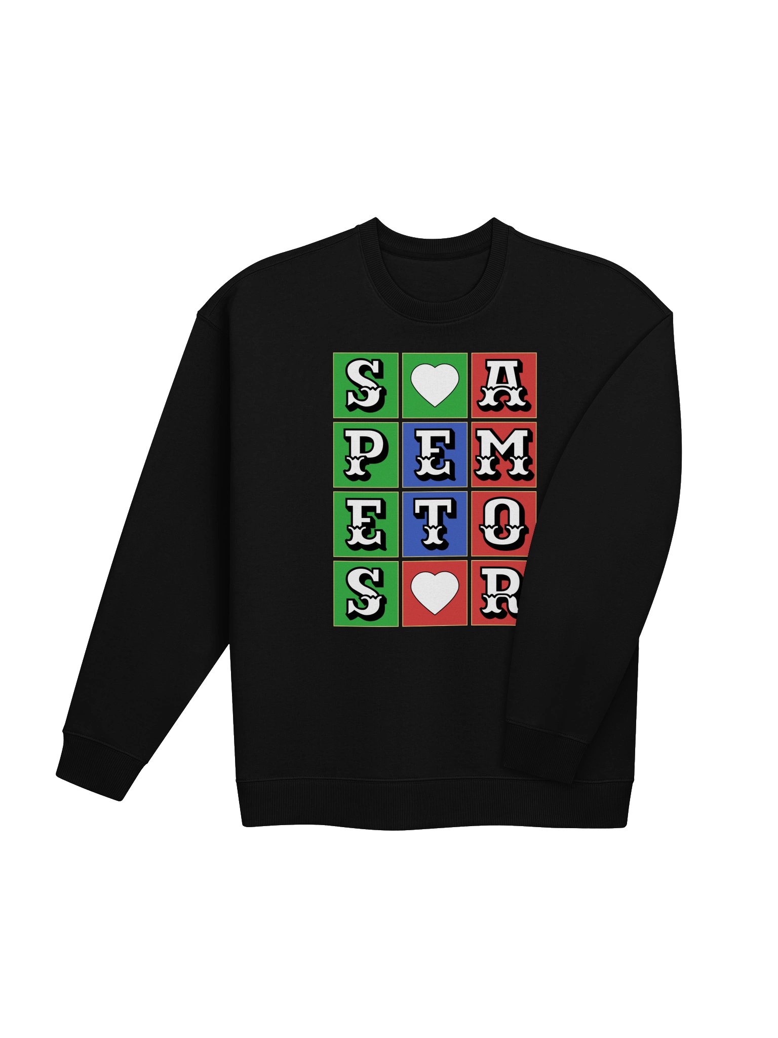 Hope and Love In Latin Quote Unisex Organic Cotton Blend Oversized Graphic Sweatshirt product image (4)