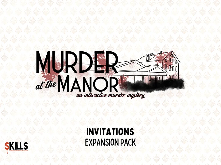 Murder at the Manor - A 1920s Speakeasy Murder Mystery - Invitations Add-On product image (1)