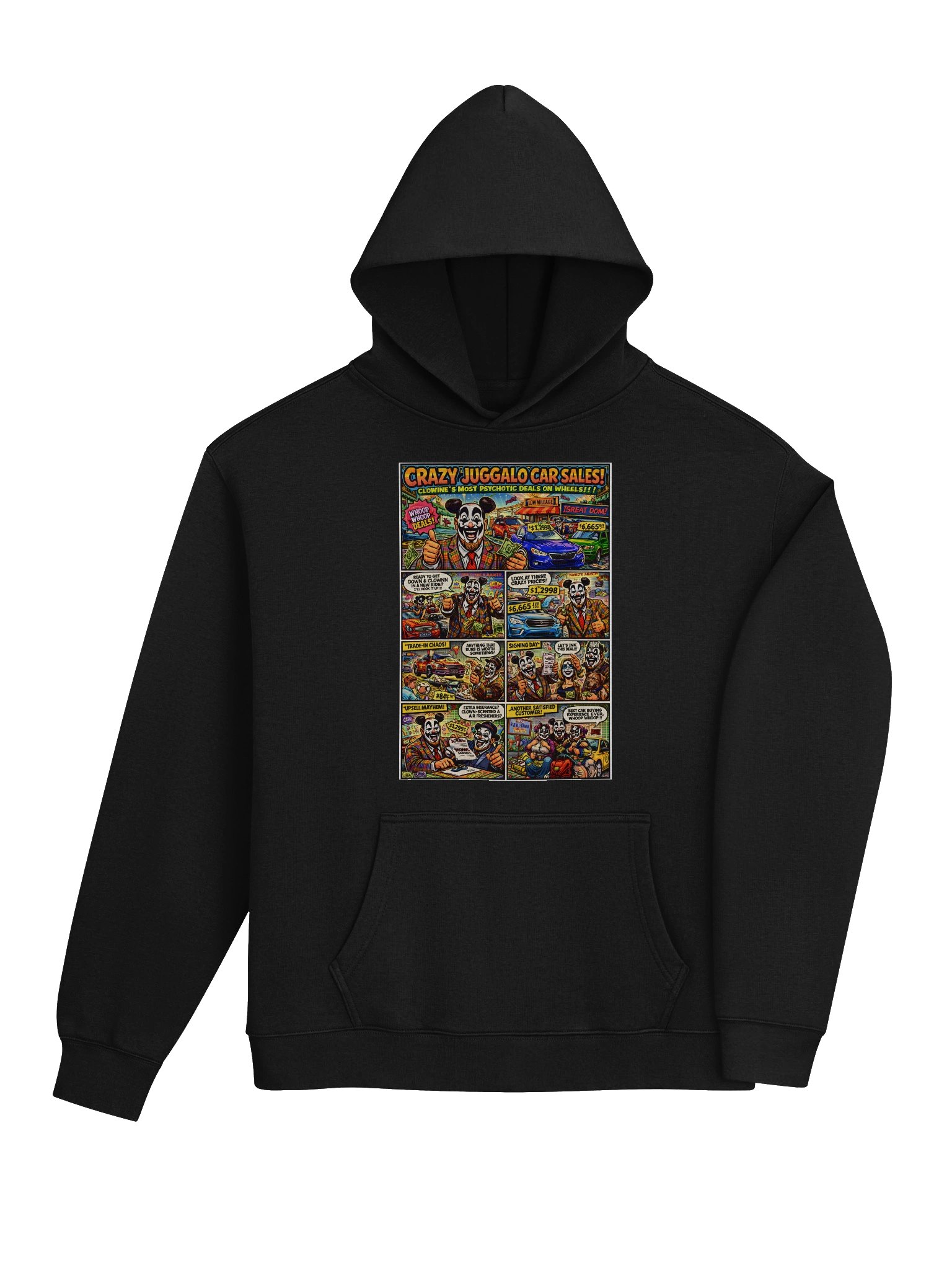 🚗 Crazy Juggalo Car Sales Hoodie product image (4)