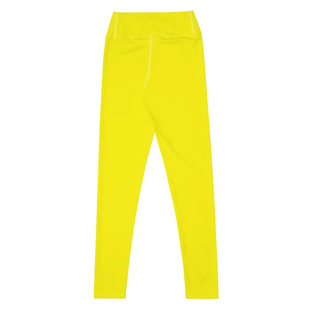 Lemon Yellow High-Waist Leggings product image (9)