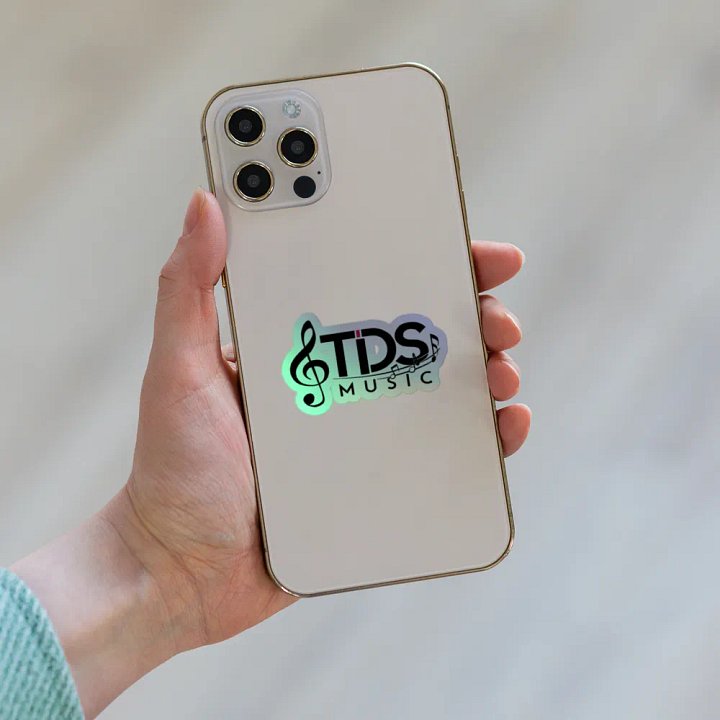 Exclusive Holographic Music Clef Sticker | Premium Vinyl | TDS Music product image (1)