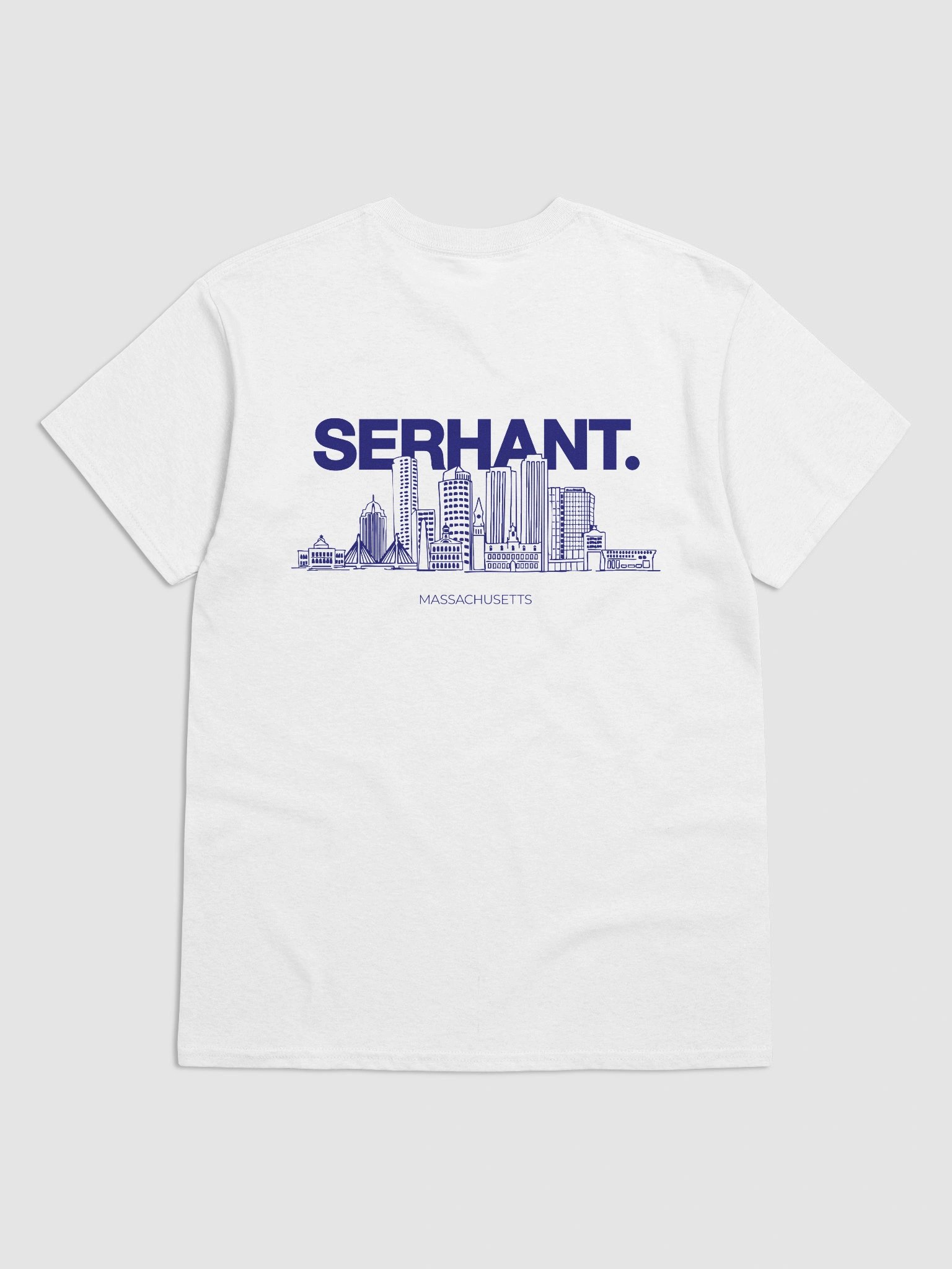 SERHANT. Massachusetts Skyline White T-Shirt product image (2)