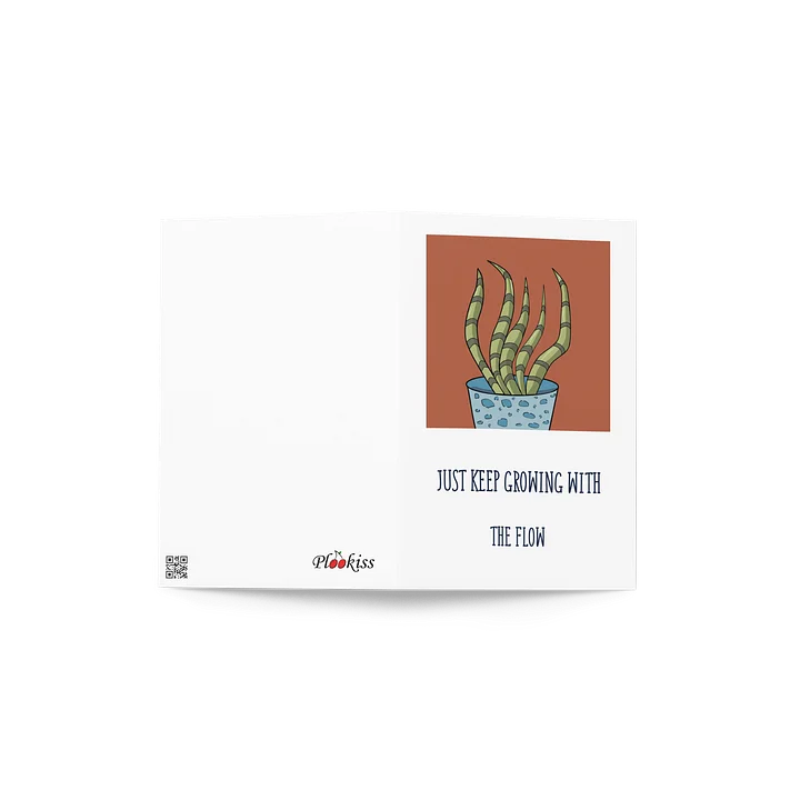 The Snake Design - "Growing With The Flow" Greeting Card product image (2)