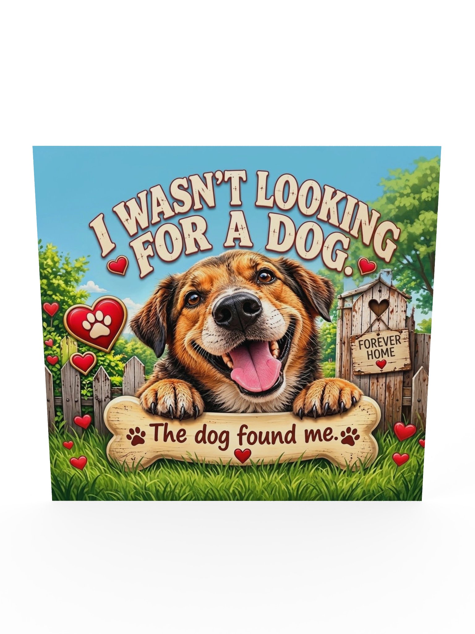 The Dog Found Me Forever Home Dog Rescue Poster product image (5)