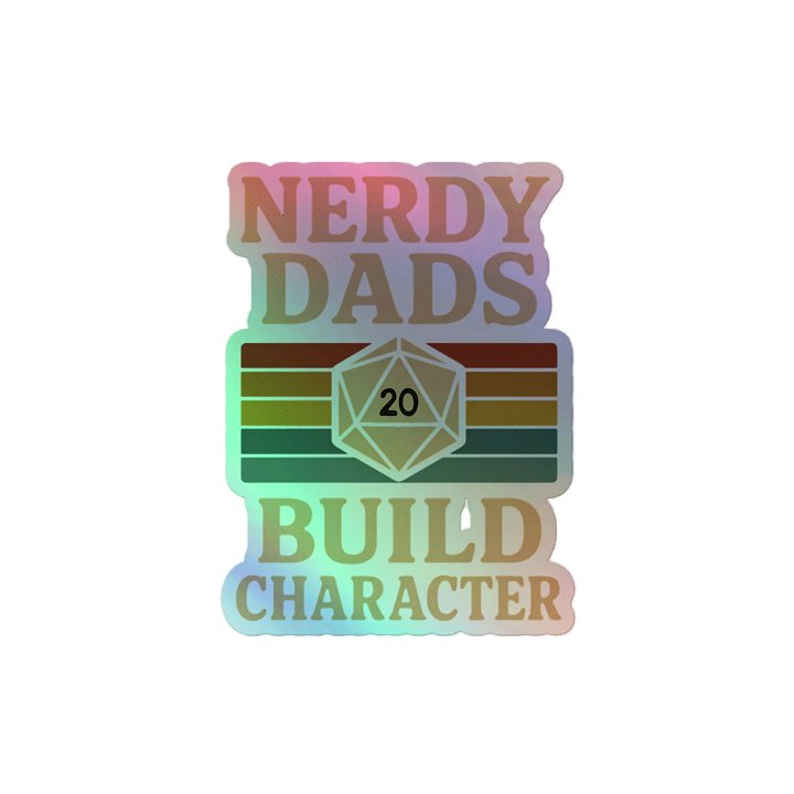 Nerdy Dads Build Character Sticker Set product image (2)