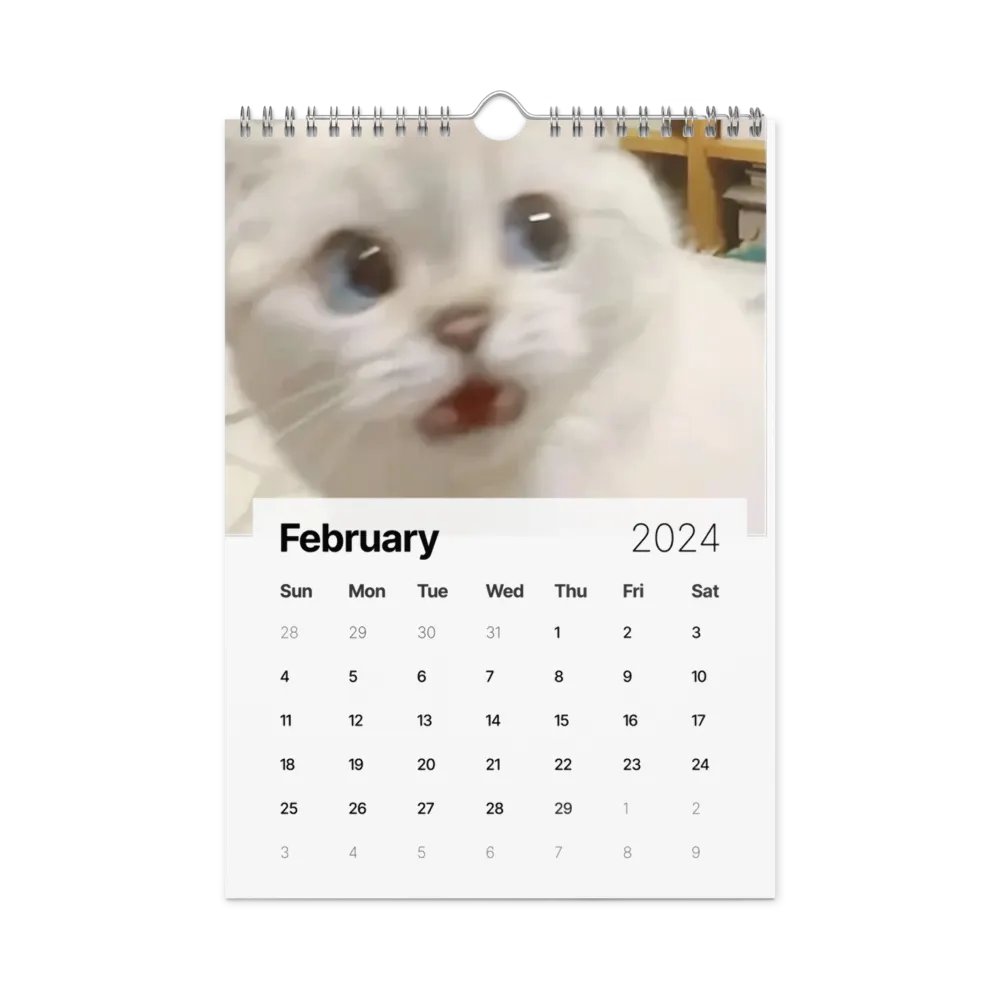 Wall Calendar (2024): Meme Cats product image (7)