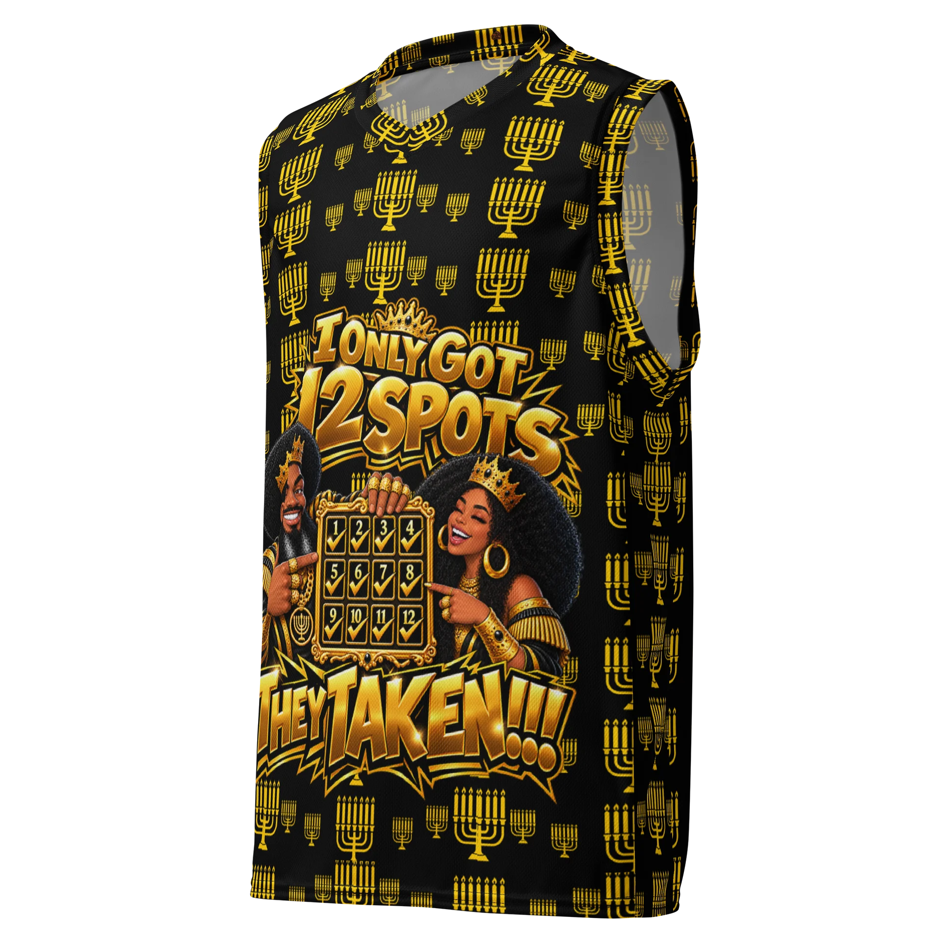 12 Spots Taken Basketball Jersey Gold product image (1)