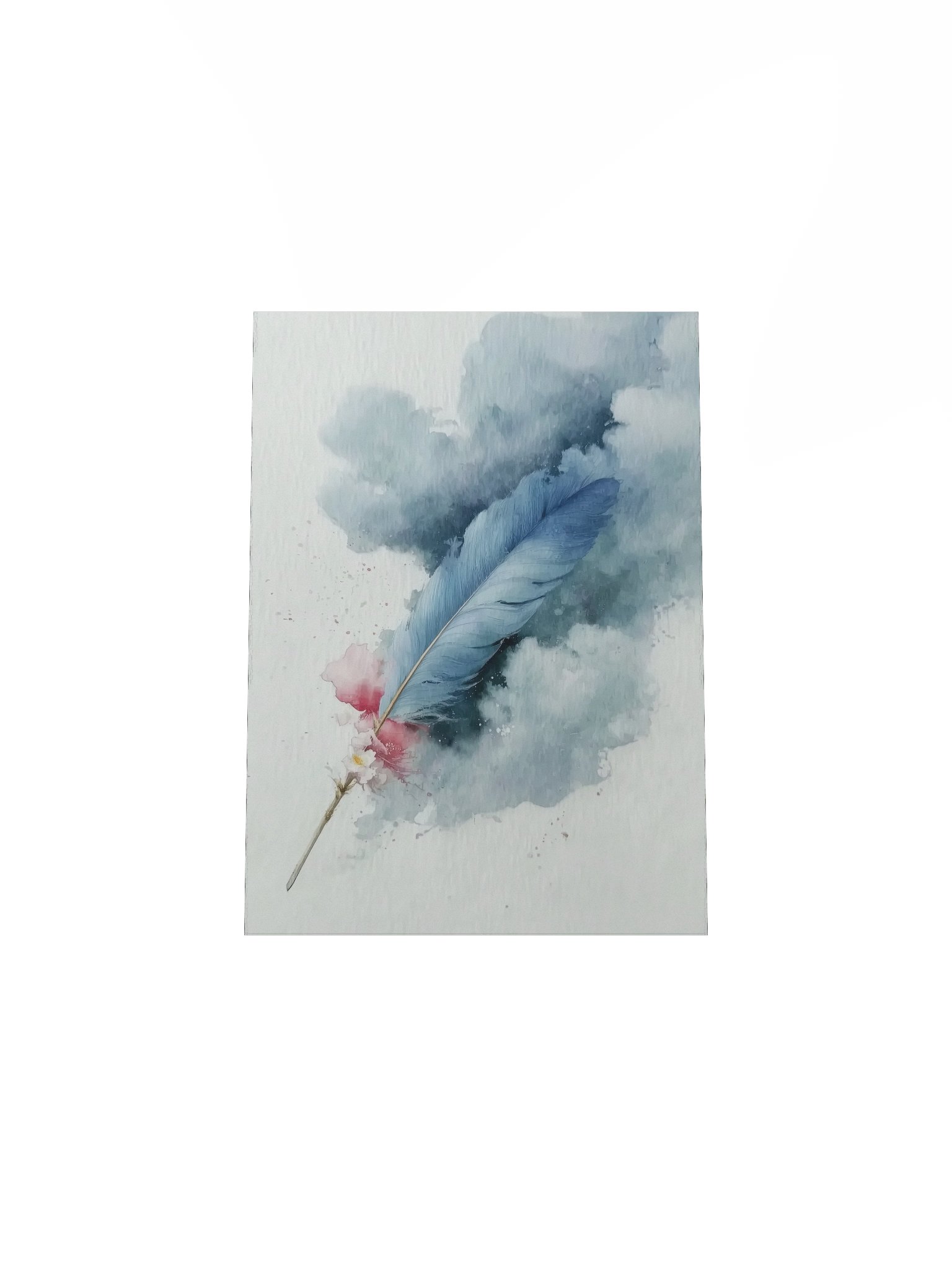 Powder Blue: Diagonal Blue Feather product image (4)