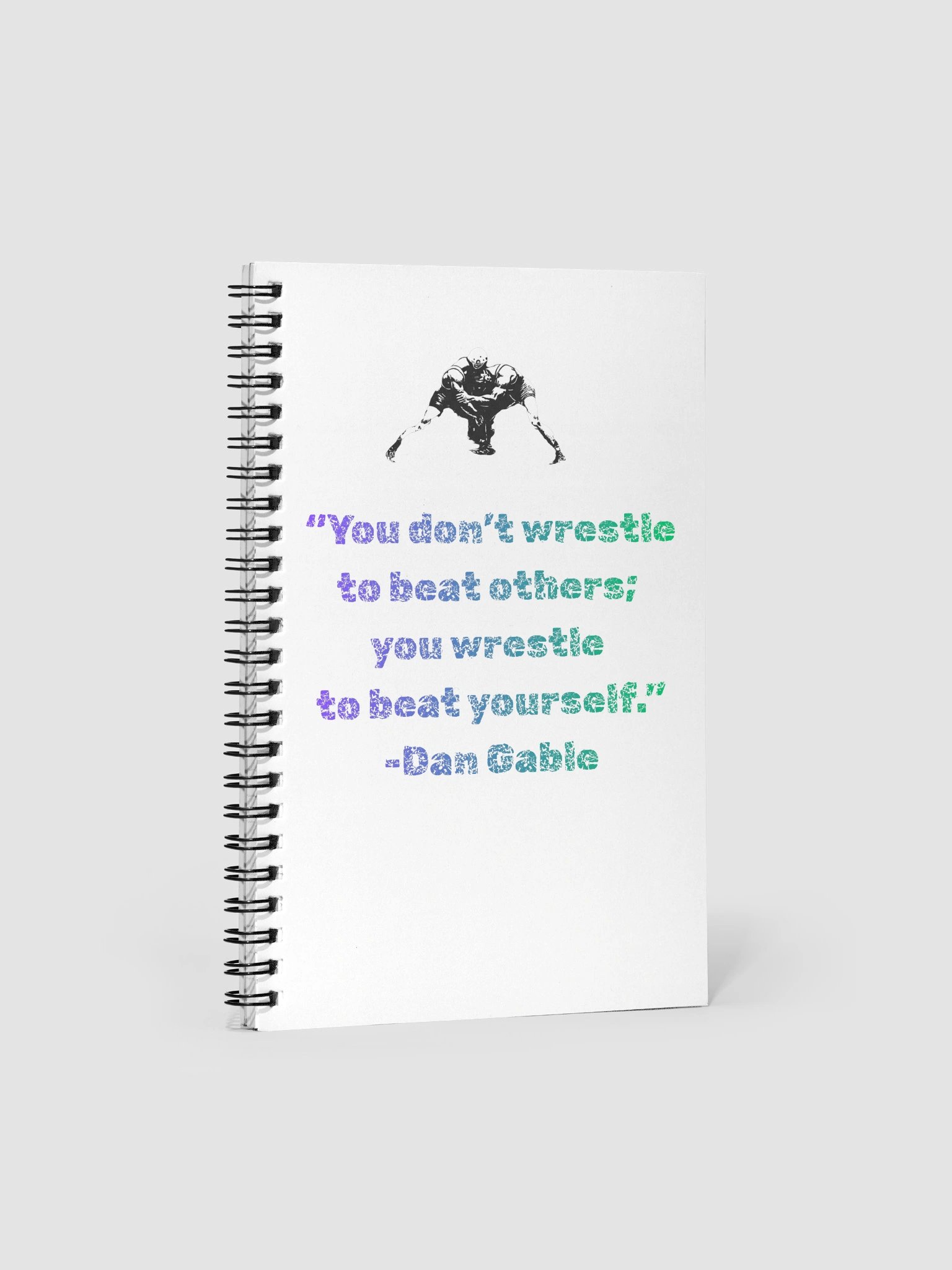 Wrestle Yourself Spiral Notebook product image (1)
