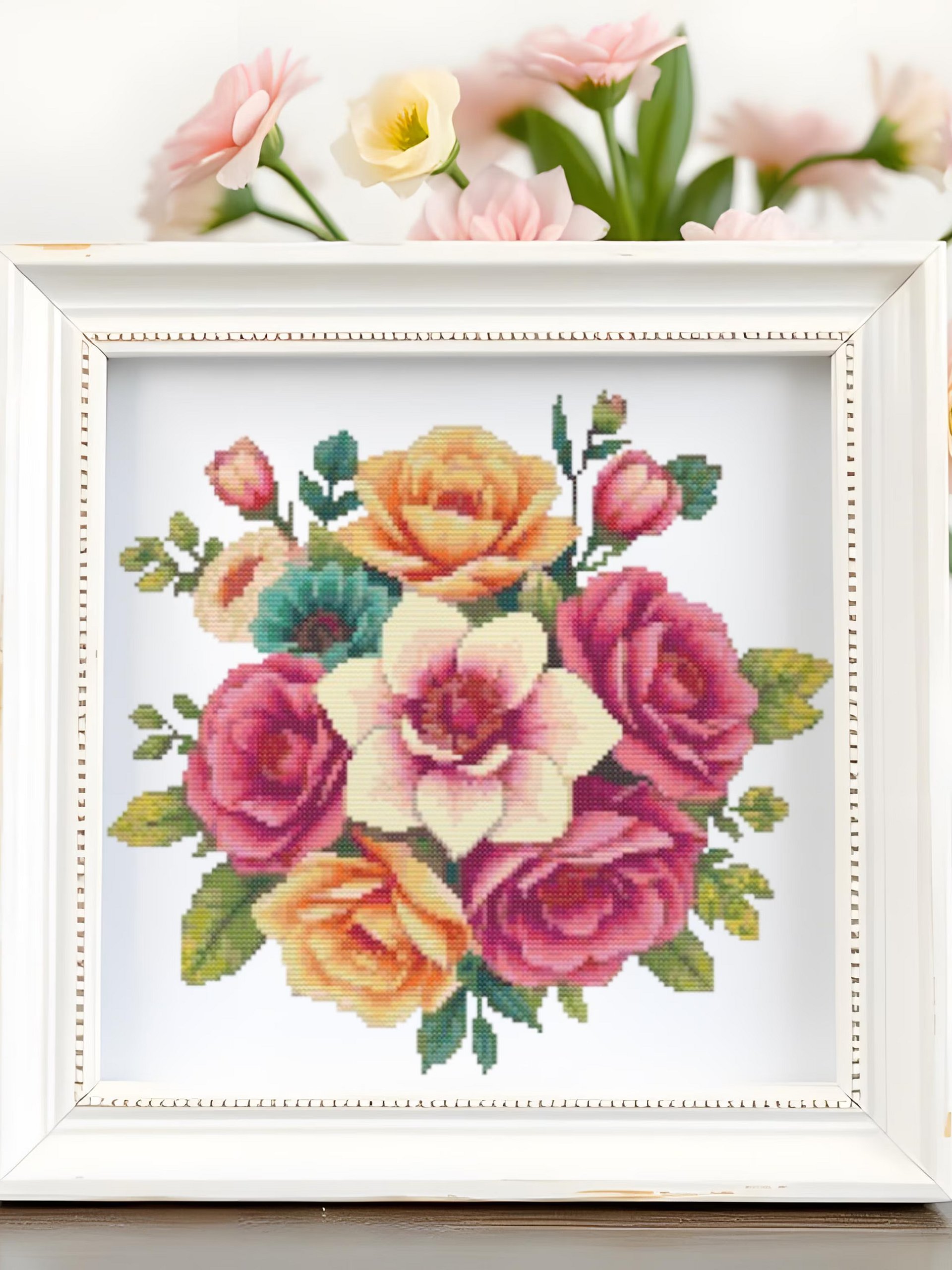Floral Bouquet Cross Stitch Pattern product image (5)