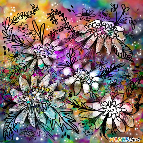 🔸🌼🌿💙✨

“A flower does not think of competing 
with the flower next to it. It just blooms.”

#makerbugdigital #florals #illust...