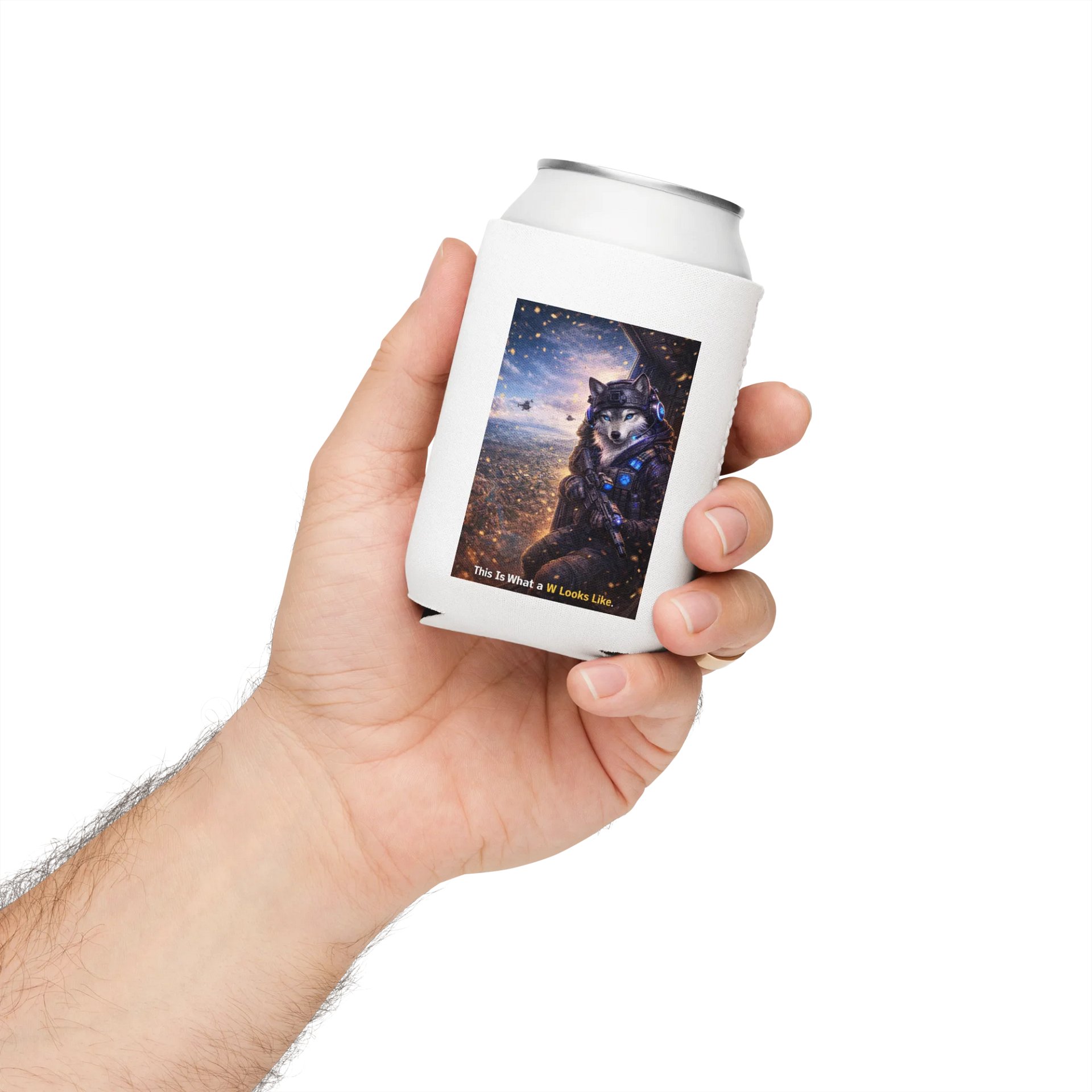 Tactical Wolf Can Cooler product image (4)
