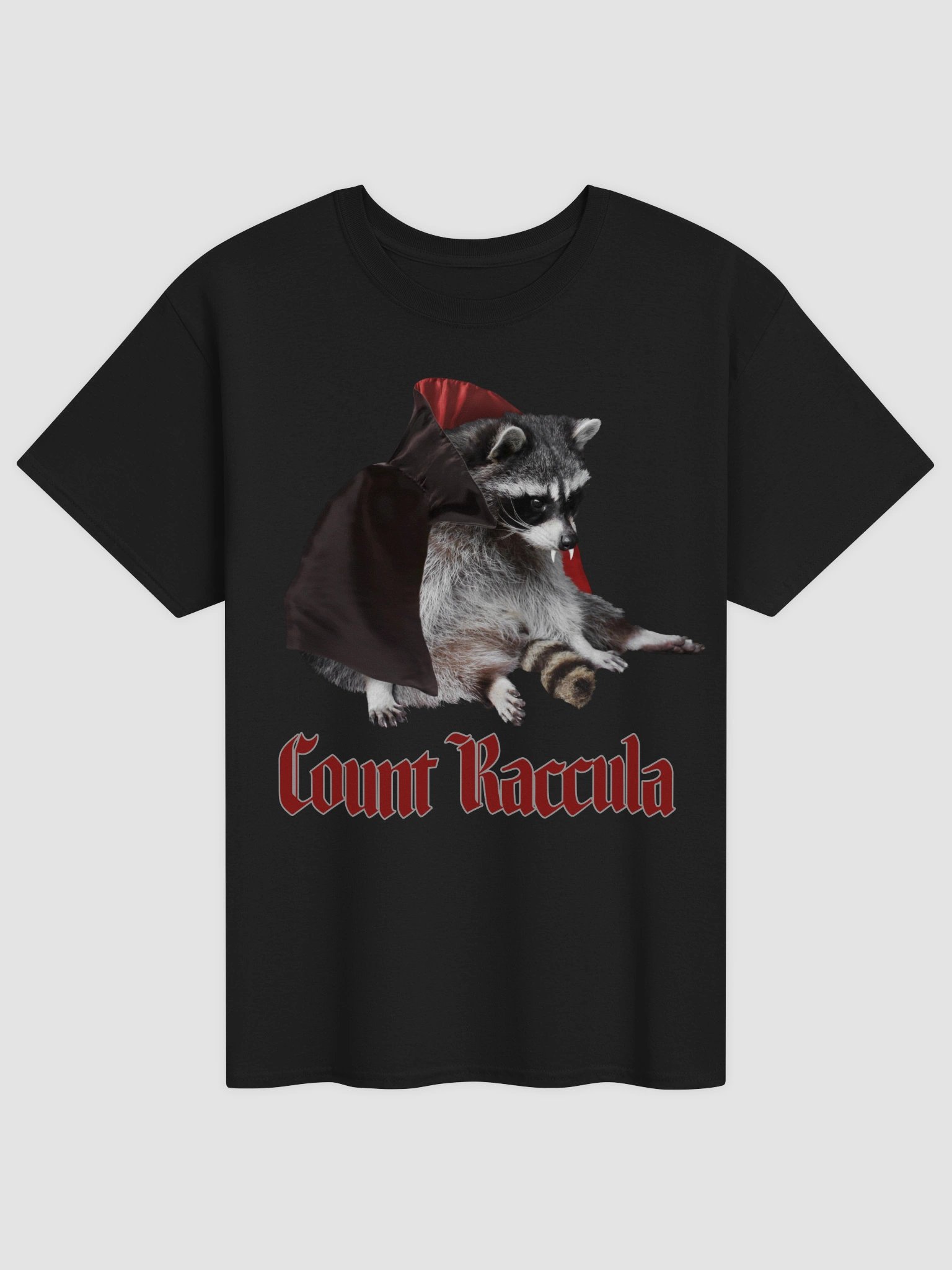 Count Raccula - Halloween vampire raccoon t-shirt product image (1)