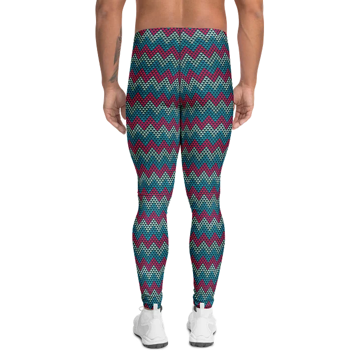 Colorful Zigzag Triangle Pattern Men's Leggings product image (2)