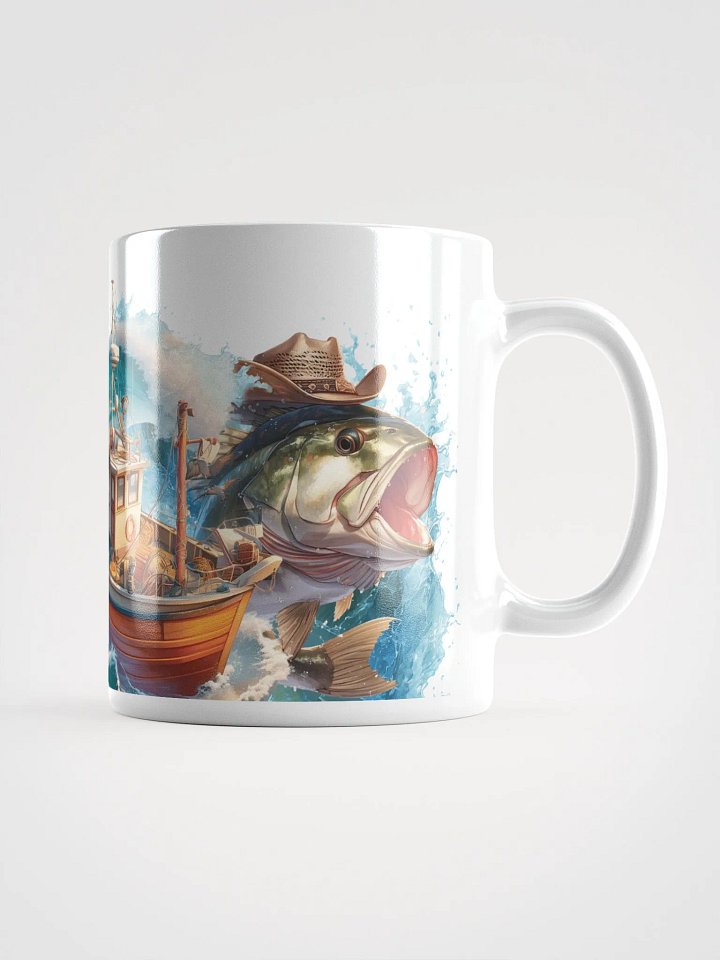 Bass Splash White Glossy Mug product image (1)