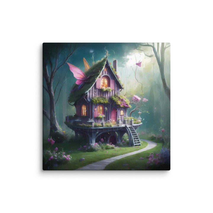 Watercolour Fairy House Art - v10 product image (1)
