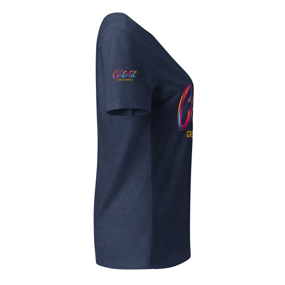 Expressive Create Greatness Women's V-Neck Tee product image (17)