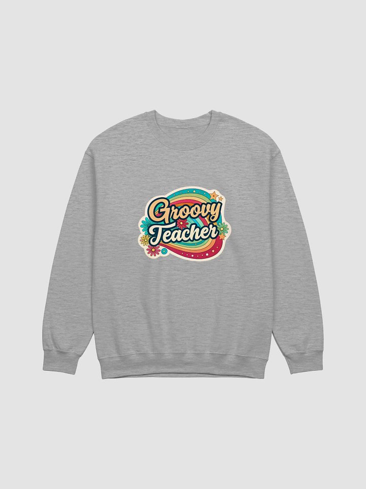 Groovy Teacher Crewneck Sweatshirt product image (4)