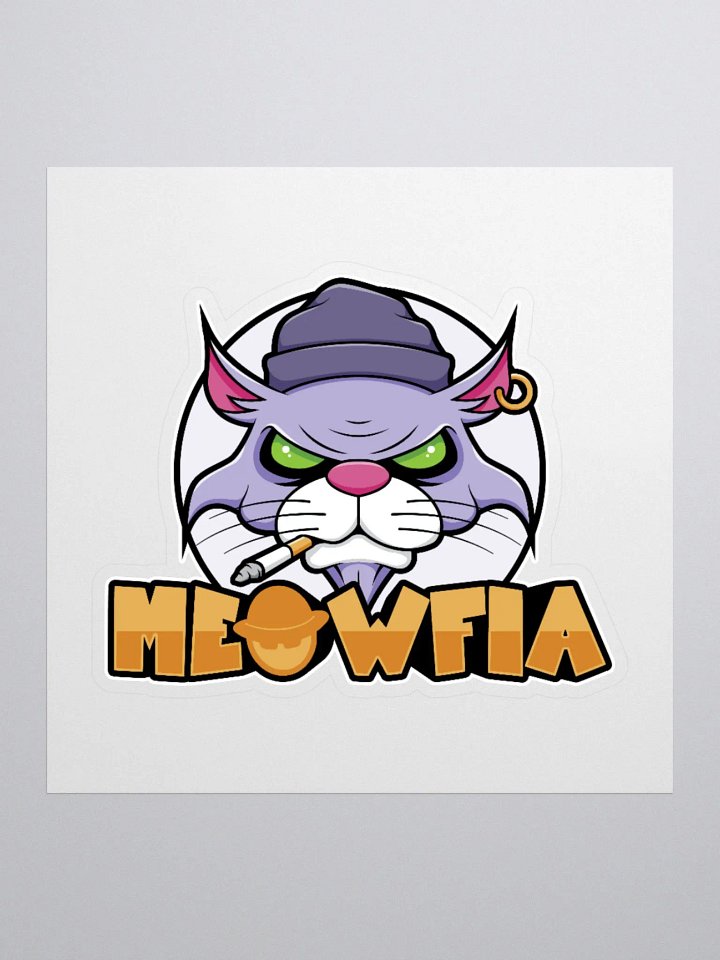 Meowfia Funny Gangster Burmese Cat Sticker product image (3)